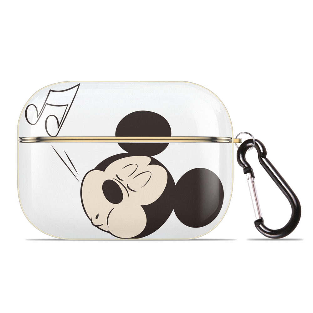 （画像用） ミッキーマウス Mickey Mouse 【AirPods Pro用】ハードシェル保護ケース｜耐衝撃・防指紋・カラビナ付き商品仕様