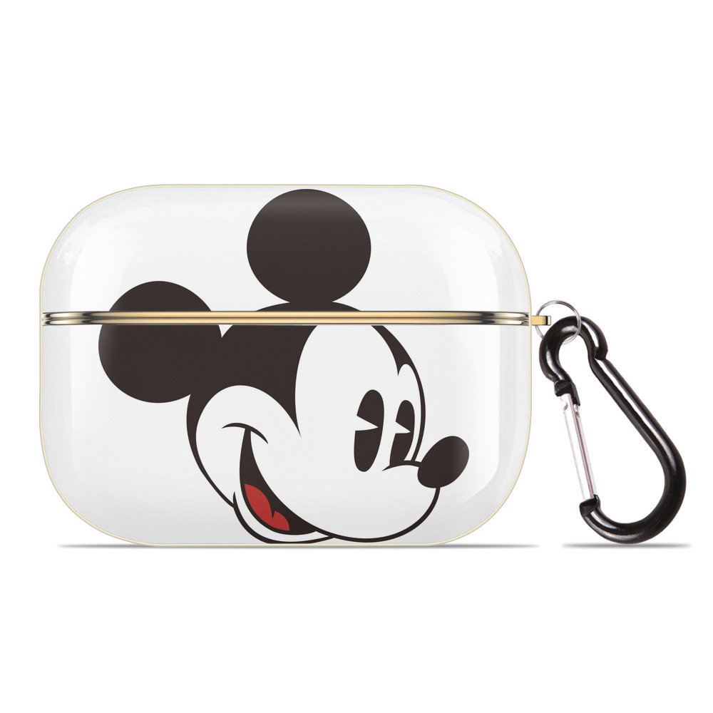 （画像用） ミッキーマウス Mickey Mouse 【AirPods Pro用】ハードシェル保護ケース｜耐衝撃・防指紋・カラビナ付き商品仕様