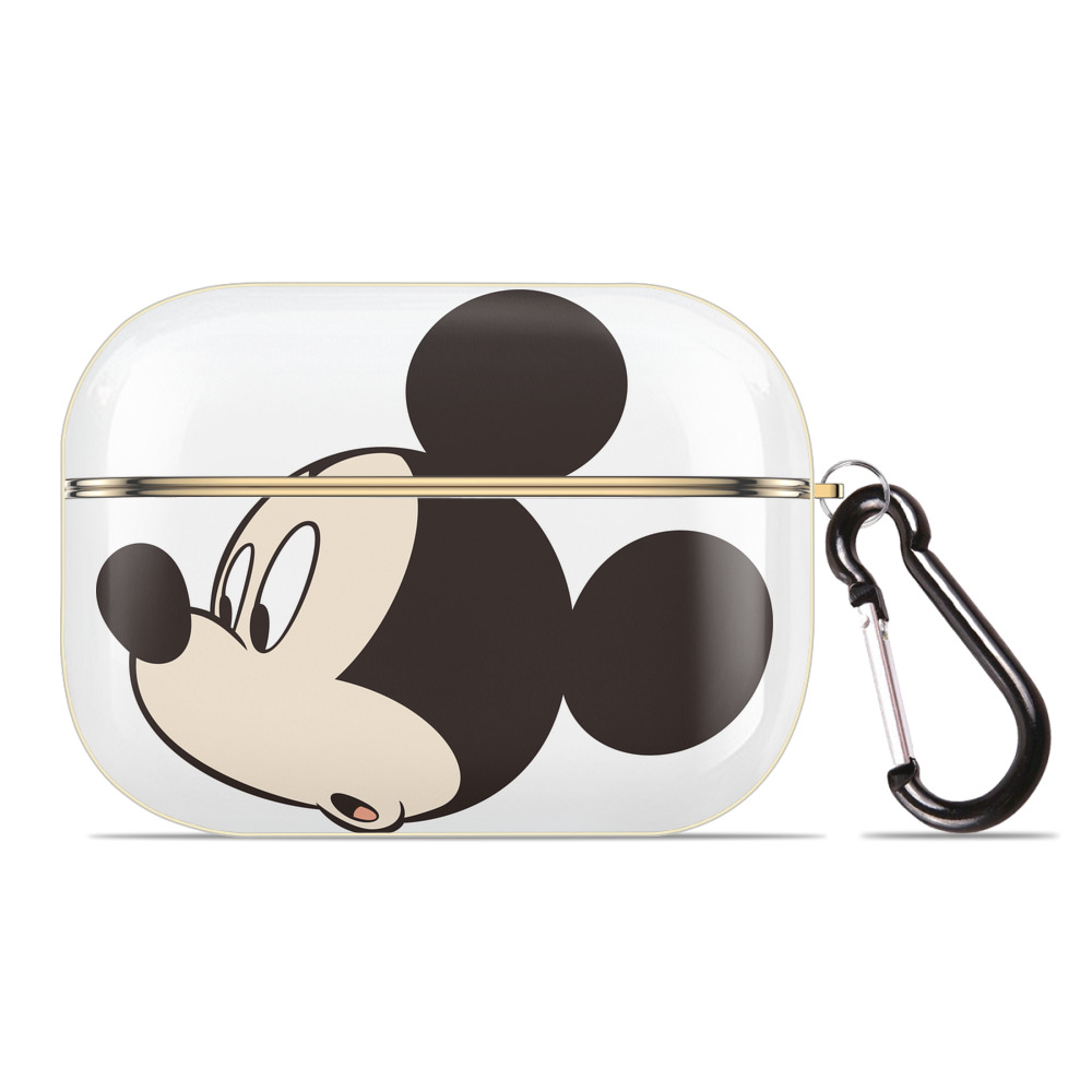 （画像用） ミッキーマウス Mickey Mouse 【AirPods Pro用】ハードシェル保護ケース｜耐衝撃・防指紋・カラビナ付き商品仕様