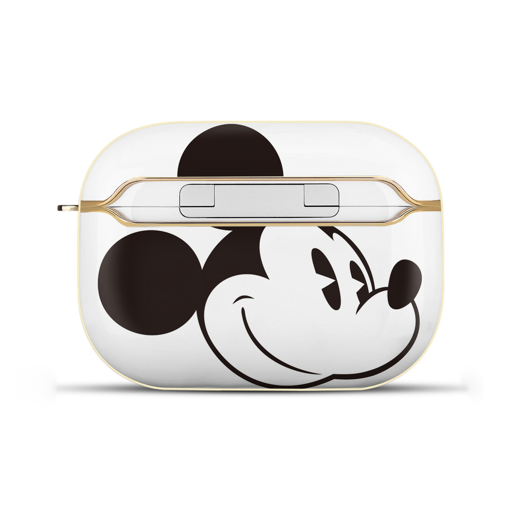 （画像用） ミッキーマウス Mickey Mouse 【AirPods Pro用】ハードシェル保護ケース｜耐衝撃・防指紋・カラビナ付き商品仕様
