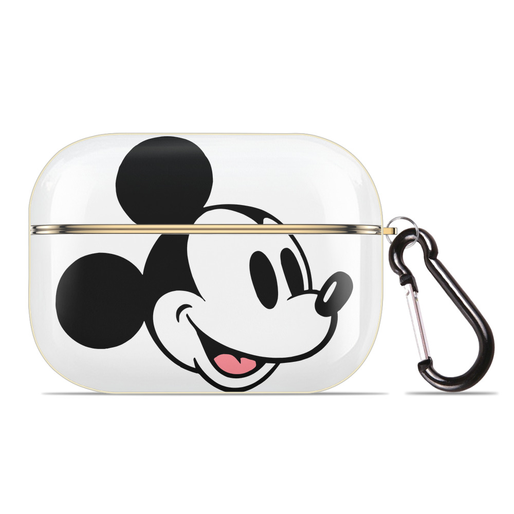 （画像用） ミッキーマウス Mickey Mouse 【AirPods Pro用】ハードシェル保護ケース｜耐衝撃・防指紋・カラビナ付き商品仕様