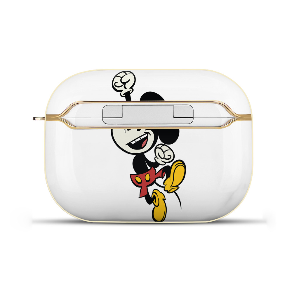 （画像用） ミッキーマウス Mickey Mouse 【AirPods Pro用】ハードシェル保護ケース｜耐衝撃・防指紋・カラビナ付き商品仕様