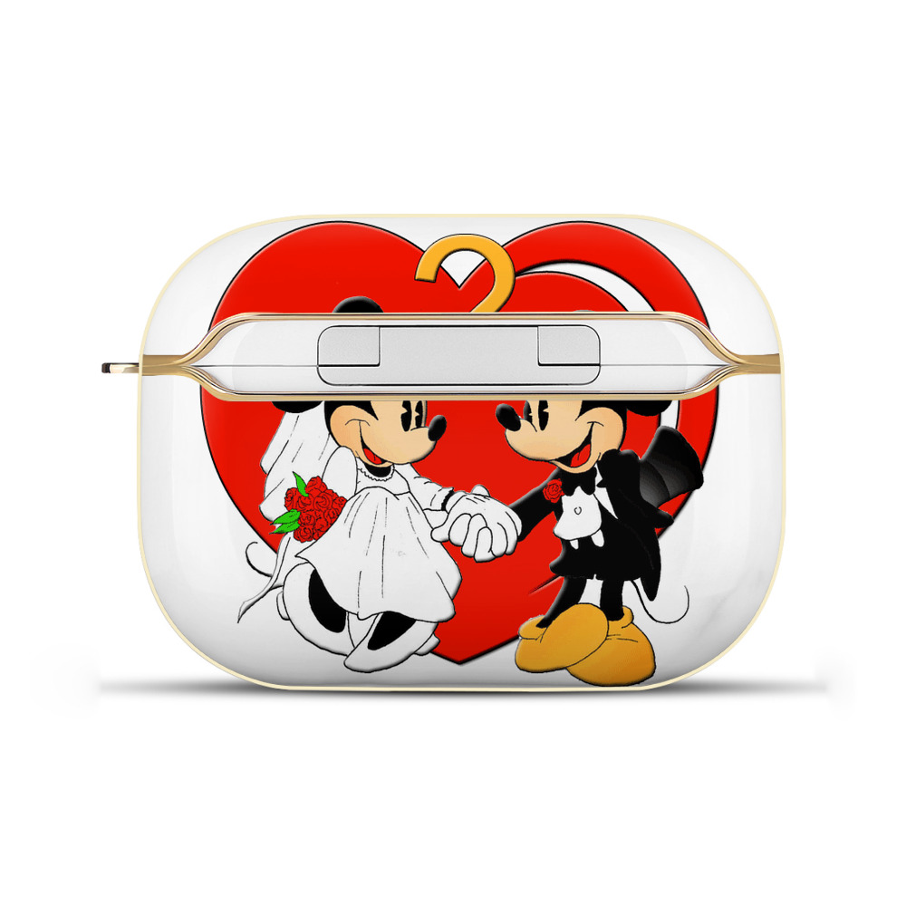（画像用） ミッキーマウス Mickey Mouse 【AirPods Pro用】ハードシェル保護ケース｜耐衝撃・防指紋・カラビナ付き商品仕様