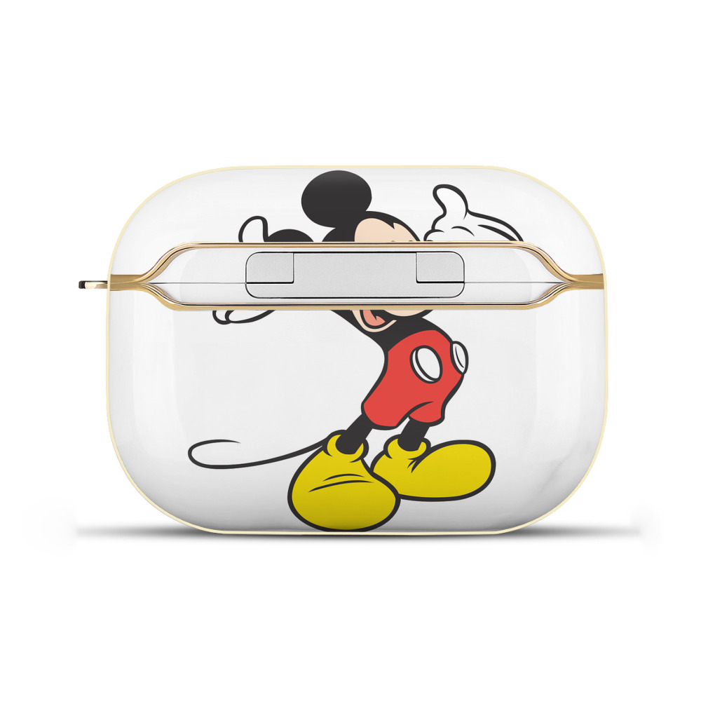 （画像用） ミッキーマウス Mickey Mouse 【AirPods Pro用】ハードシェル保護ケース｜耐衝撃・防指紋・カラビナ付き商品仕様