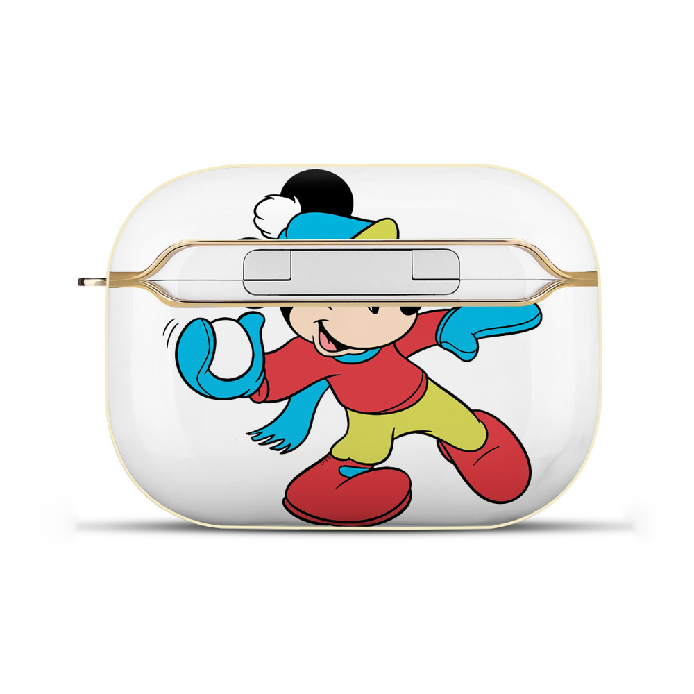 （画像用） ミッキーマウス Mickey Mouse 【AirPods Pro用】ハードシェル保護ケース｜耐衝撃・防指紋・カラビナ付き商品仕様