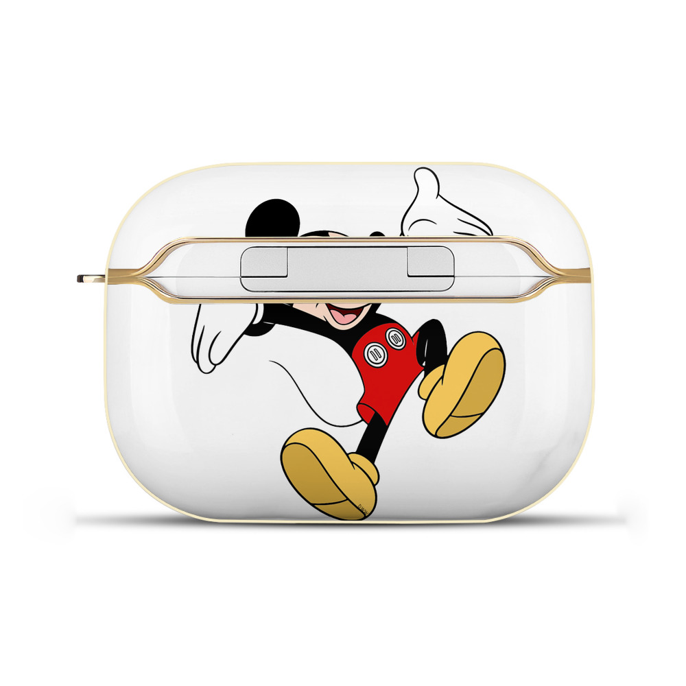 （画像用） ミッキーマウス Mickey Mouse 【AirPods Pro用】ハードシェル保護ケース｜耐衝撃・防指紋・カラビナ付き商品仕様
