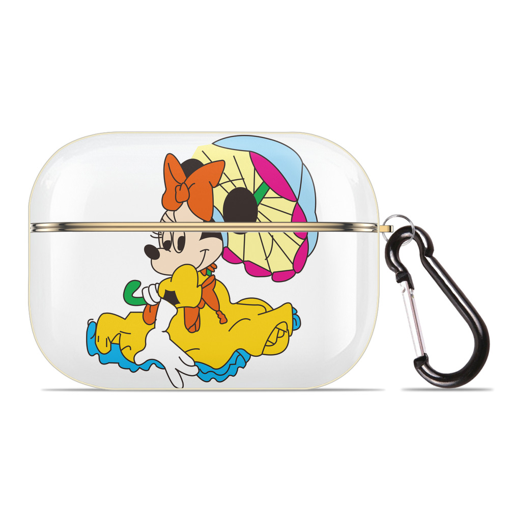 （画像用） ミッキーマウス Mickey Mouse 【AirPods Pro用】ハードシェル保護ケース｜耐衝撃・防指紋・カラビナ付き商品仕様