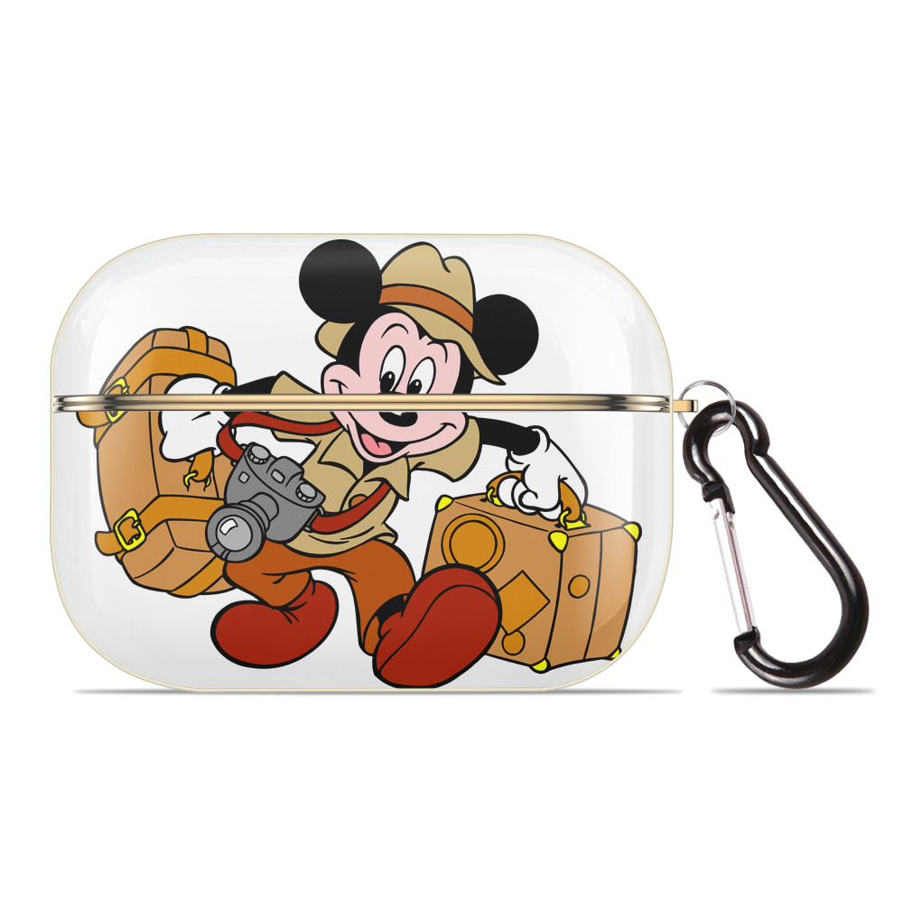 （画像用） ミッキーマウス Mickey Mouse 【AirPods Pro用】ハードシェル保護ケース｜耐衝撃・防指紋・カラビナ付き商品仕様