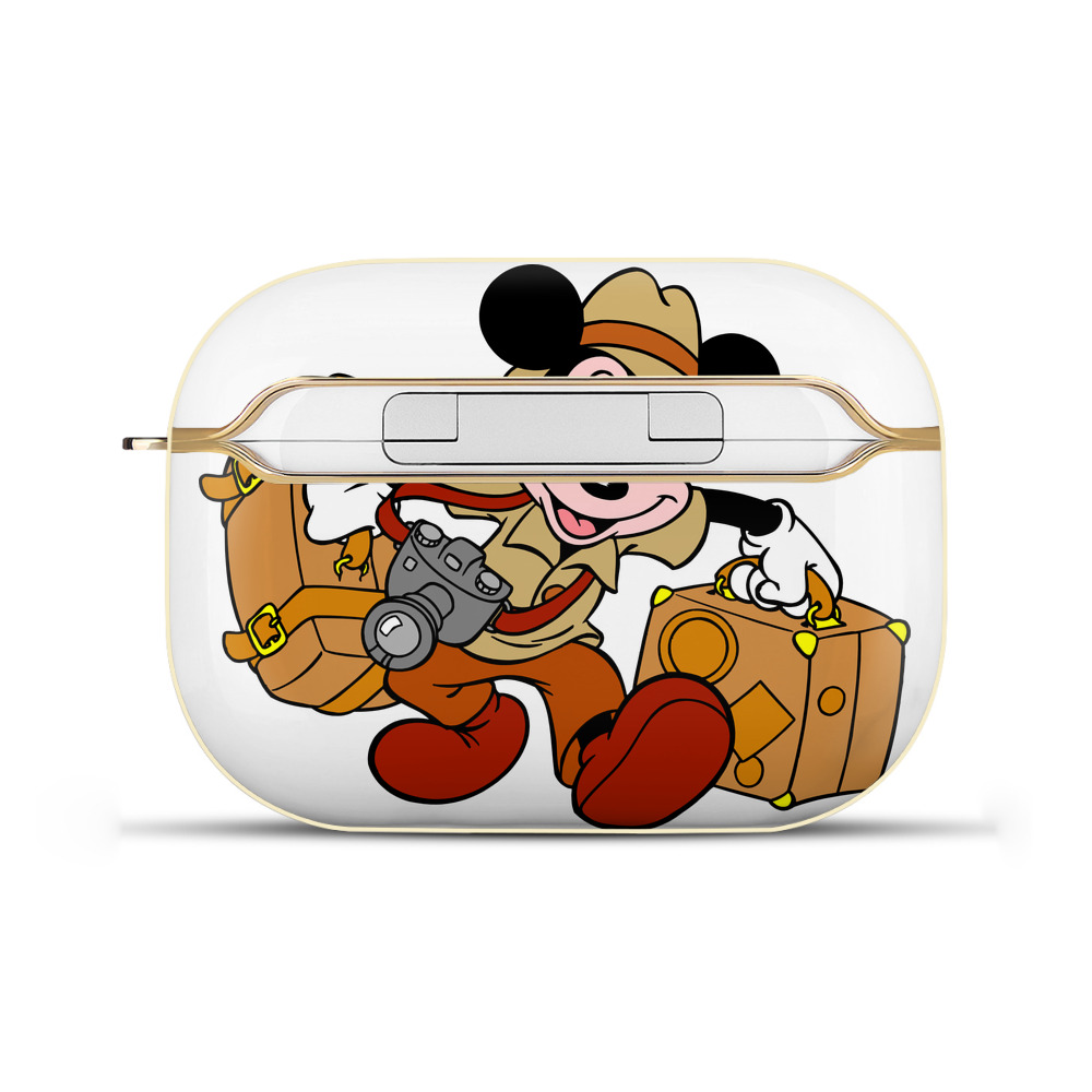 （画像用） ミッキーマウス Mickey Mouse 【AirPods Pro用】ハードシェル保護ケース｜耐衝撃・防指紋・カラビナ付き商品仕様