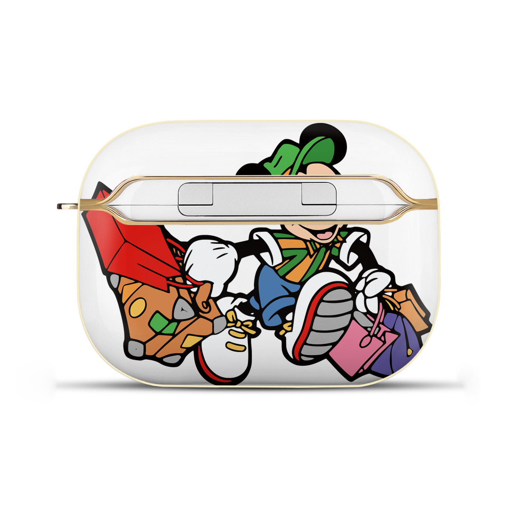 （画像用） ミッキーマウス Mickey Mouse 【AirPods Pro用】ハードシェル保護ケース｜耐衝撃・防指紋・カラビナ付き商品仕様