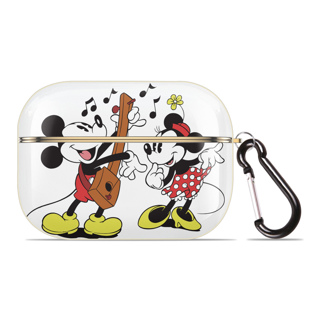 （画像用） ミッキーマウス Mickey Mouse 【AirPods Pro用】ハードシェル保護ケース｜耐衝撃・防指紋・カラビナ付き商品仕様