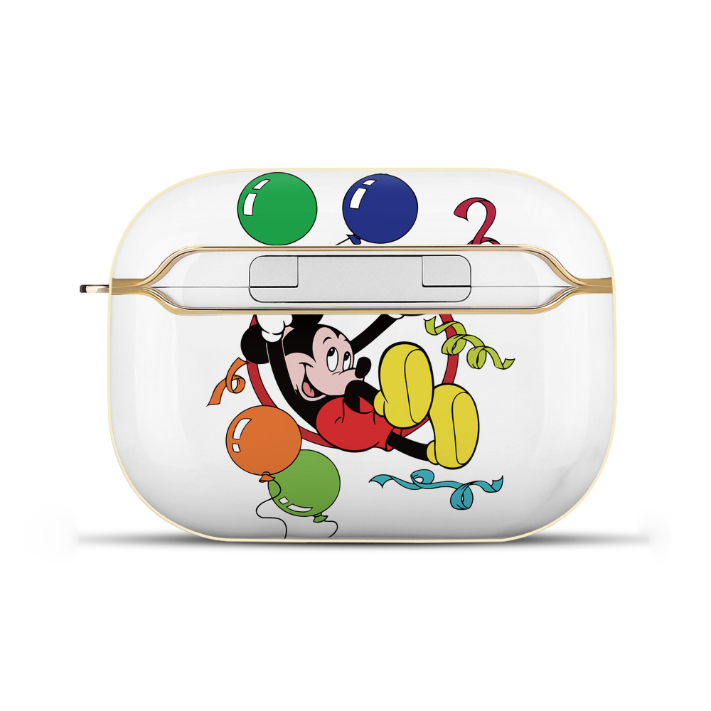 （画像用） ミッキーマウス Mickey Mouse 【AirPods Pro用】ハードシェル保護ケース｜耐衝撃・防指紋・カラビナ付き商品仕様