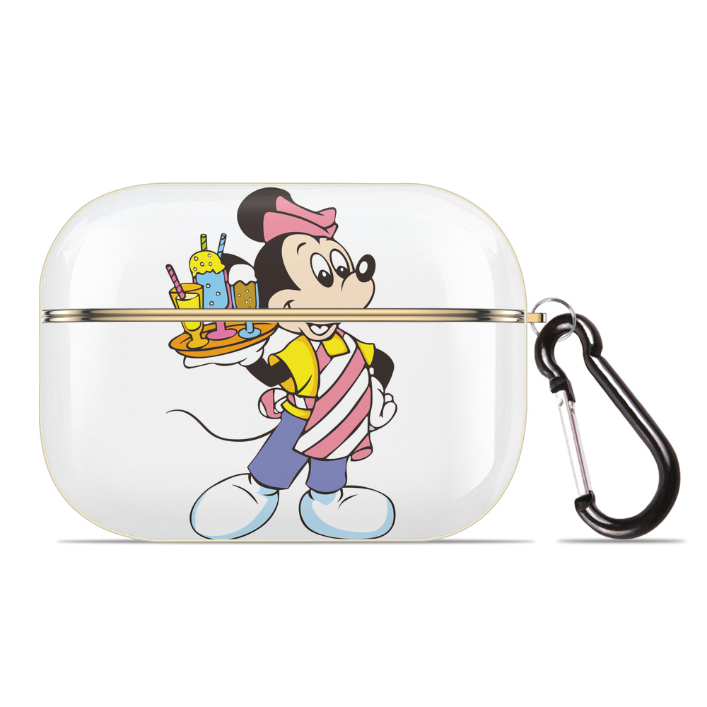 （画像用） ミッキーマウス Mickey Mouse 【AirPods Pro用】ハードシェル保護ケース｜耐衝撃・防指紋・カラビナ付き商品仕様
