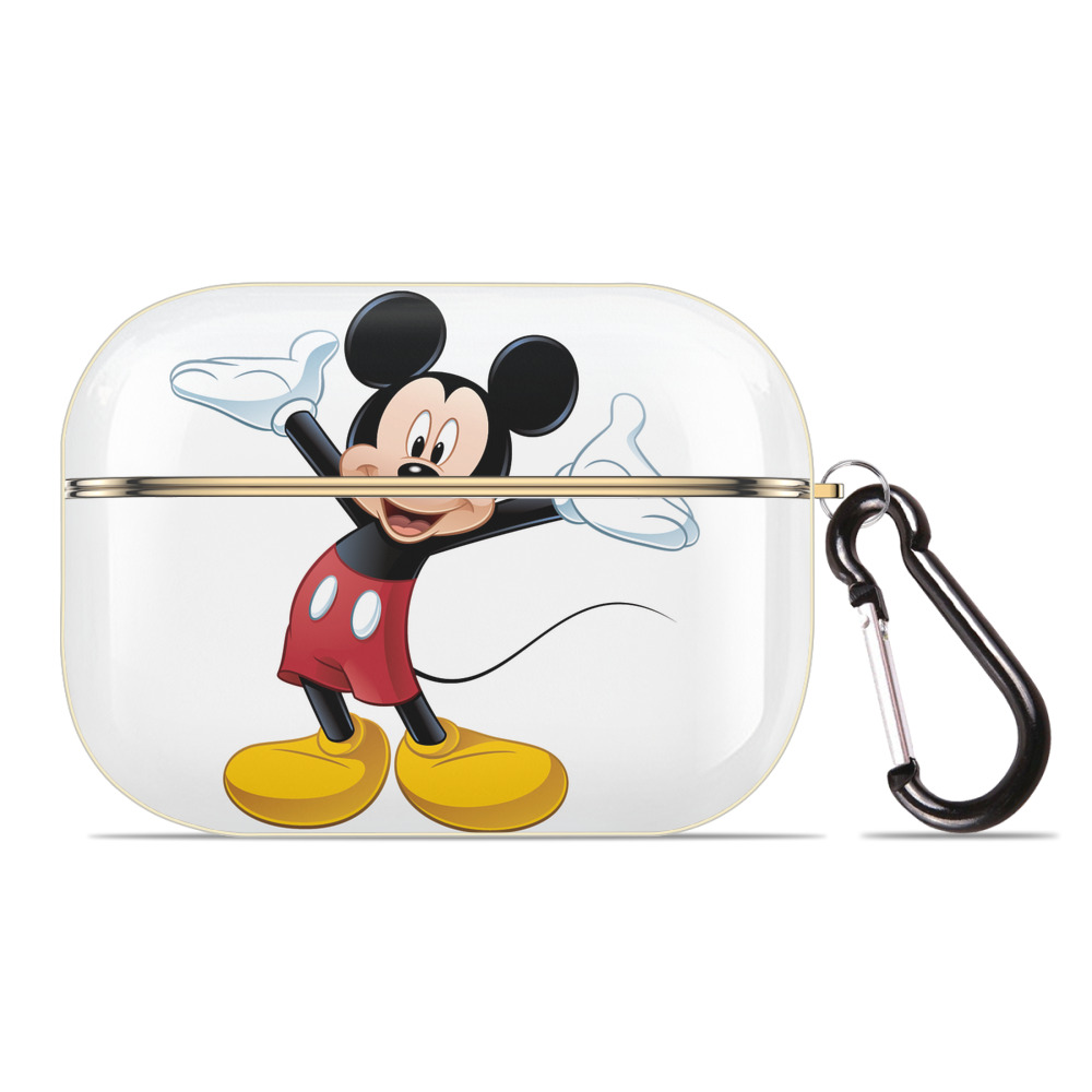 （画像用） ミッキーマウス Mickey Mouse 【AirPods Pro用】ハードシェル保護ケース｜耐衝撃・防指紋・カラビナ付き商品仕様