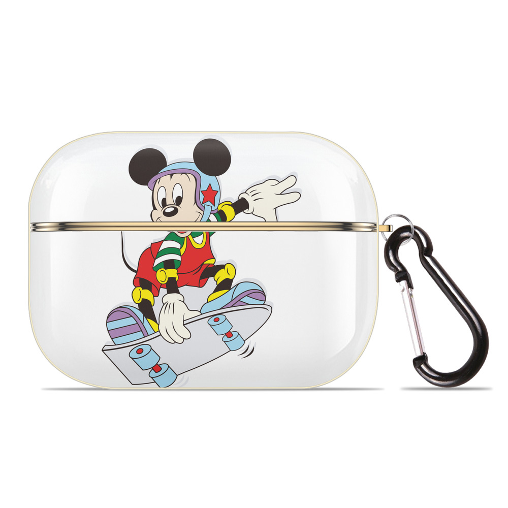 （画像用） ミッキーマウス Mickey Mouse 【AirPods Pro用】ハードシェル保護ケース｜耐衝撃・防指紋・カラビナ付き商品仕様