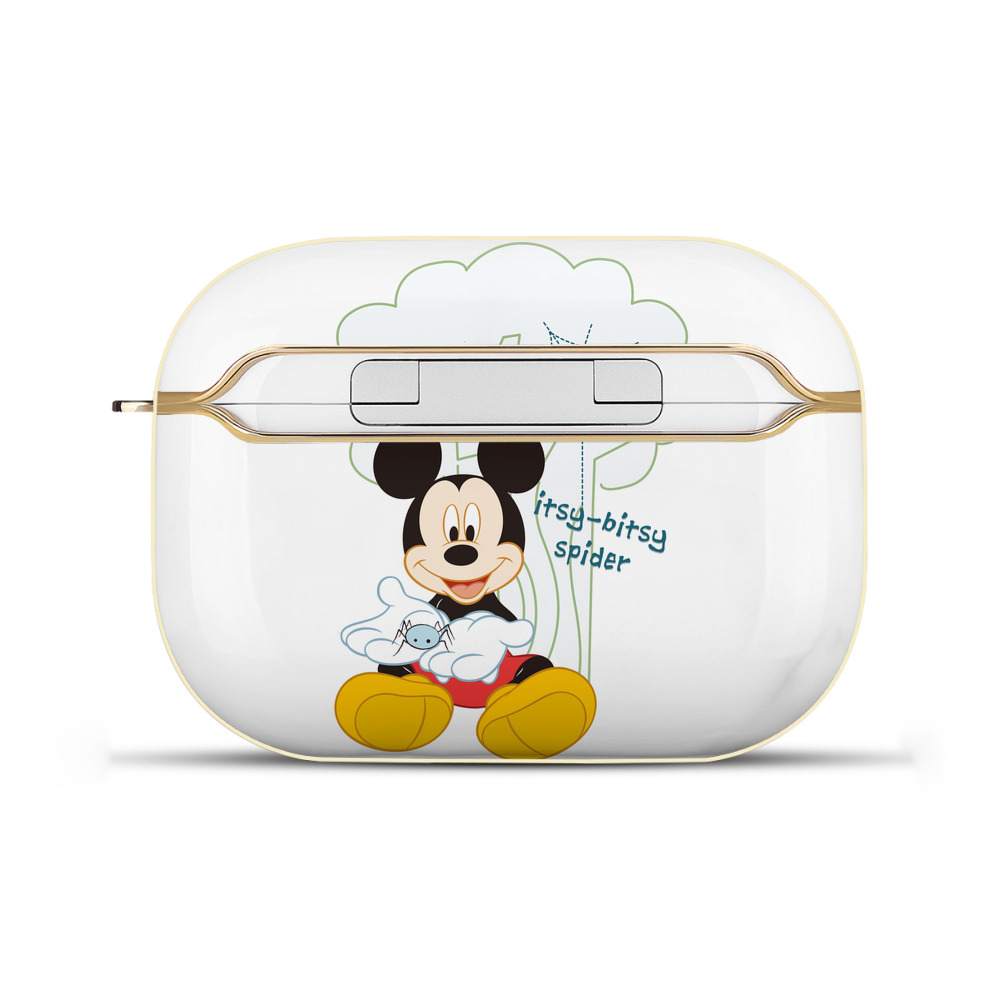 （画像用） ミッキーマウス Mickey Mouse 【AirPods Pro用】ハードシェル保護ケース｜耐衝撃・防指紋・カラビナ付き商品仕様