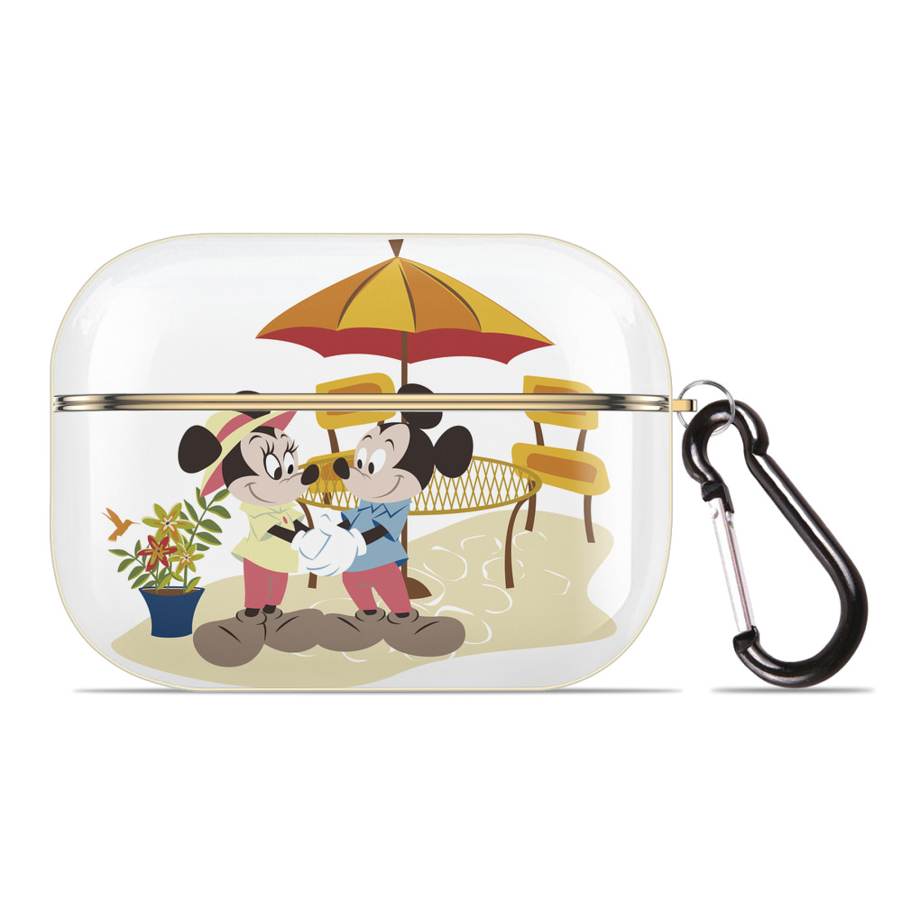 （画像用） ミッキーマウス Mickey Mouse 【AirPods Pro用】ハードシェル保護ケース｜耐衝撃・防指紋・カラビナ付き商品仕様