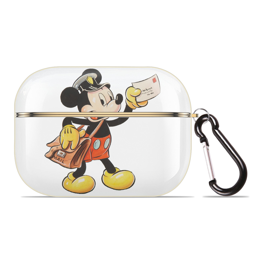 （画像用） ミッキーマウス Mickey Mouse 【AirPods Pro用】ハードシェル保護ケース｜耐衝撃・防指紋・カラビナ付き商品仕様
