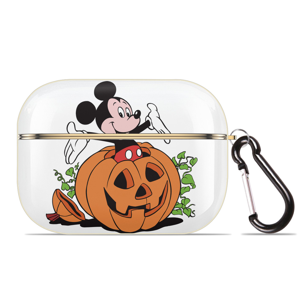 （画像用） ミッキーマウス Mickey Mouse 【AirPods Pro用】ハードシェル保護ケース｜耐衝撃・防指紋・カラビナ付き商品仕様