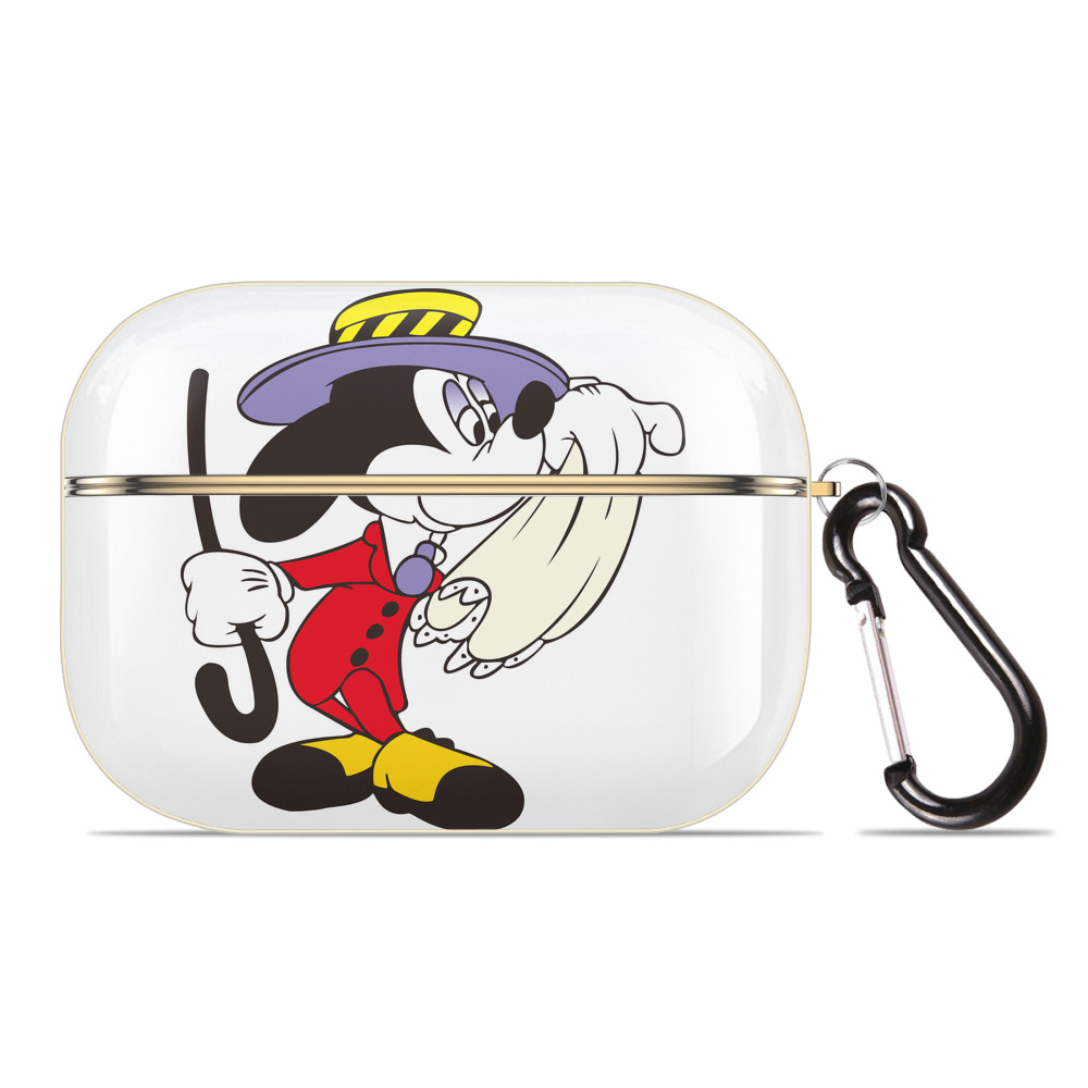 （画像用） ミッキーマウス Mickey Mouse 【AirPods Pro用】ハードシェル保護ケース｜耐衝撃・防指紋・カラビナ付き商品仕様