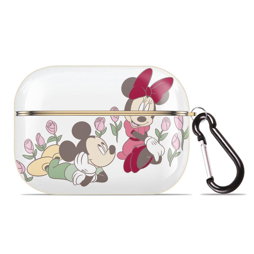 （画像用） ミッキーマウス Mickey Mouse 【AirPods Pro用】ハードシェル保護ケース｜耐衝撃・防指紋・カラビナ付き商品仕様