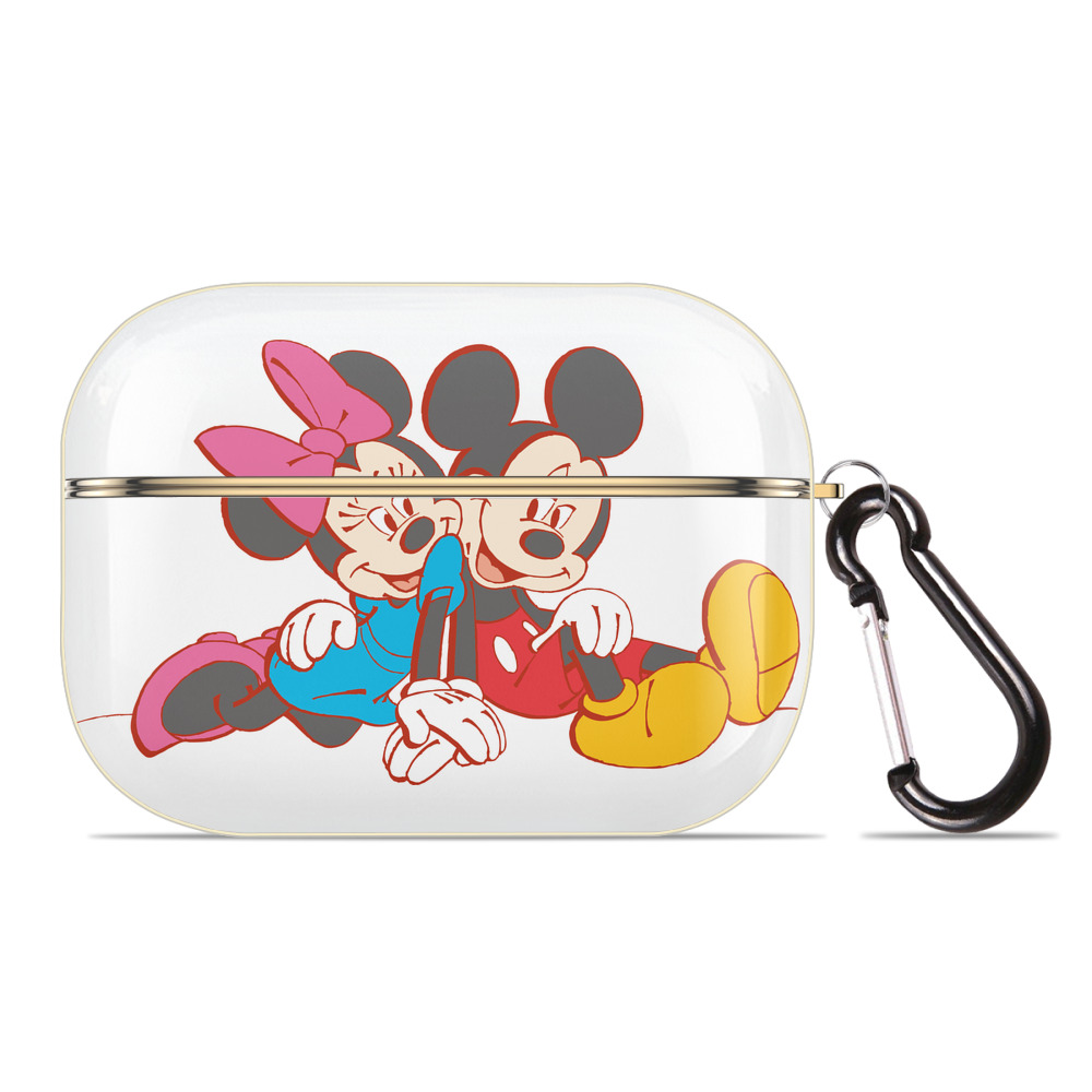 （画像用） ミッキーマウス Mickey Mouse 【AirPods Pro用】ハードシェル保護ケース｜耐衝撃・防指紋・カラビナ付き商品仕様