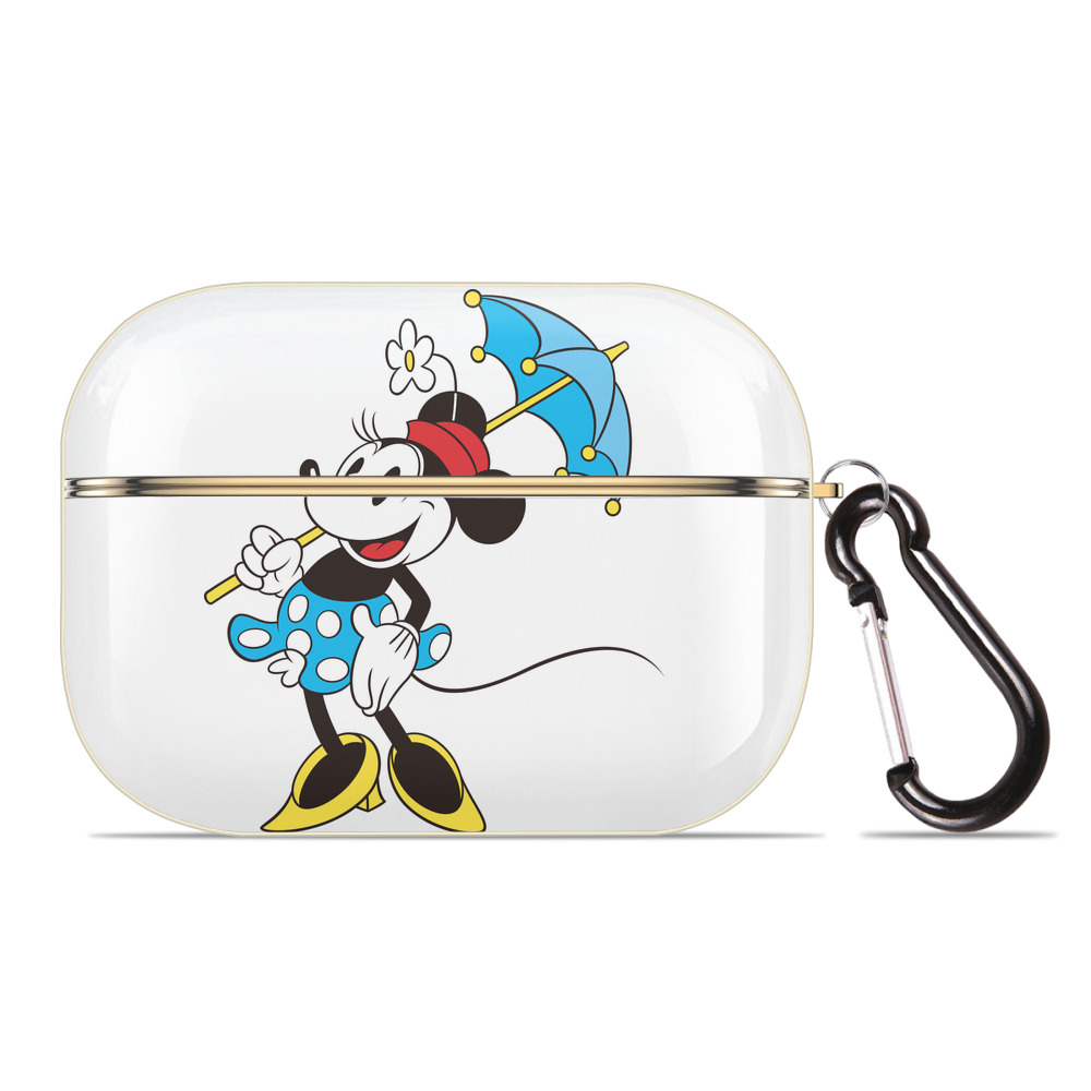 （画像用） ミッキーマウス Mickey Mouse 【AirPods Pro用】ハードシェル保護ケース｜耐衝撃・防指紋・カラビナ付き商品仕様
