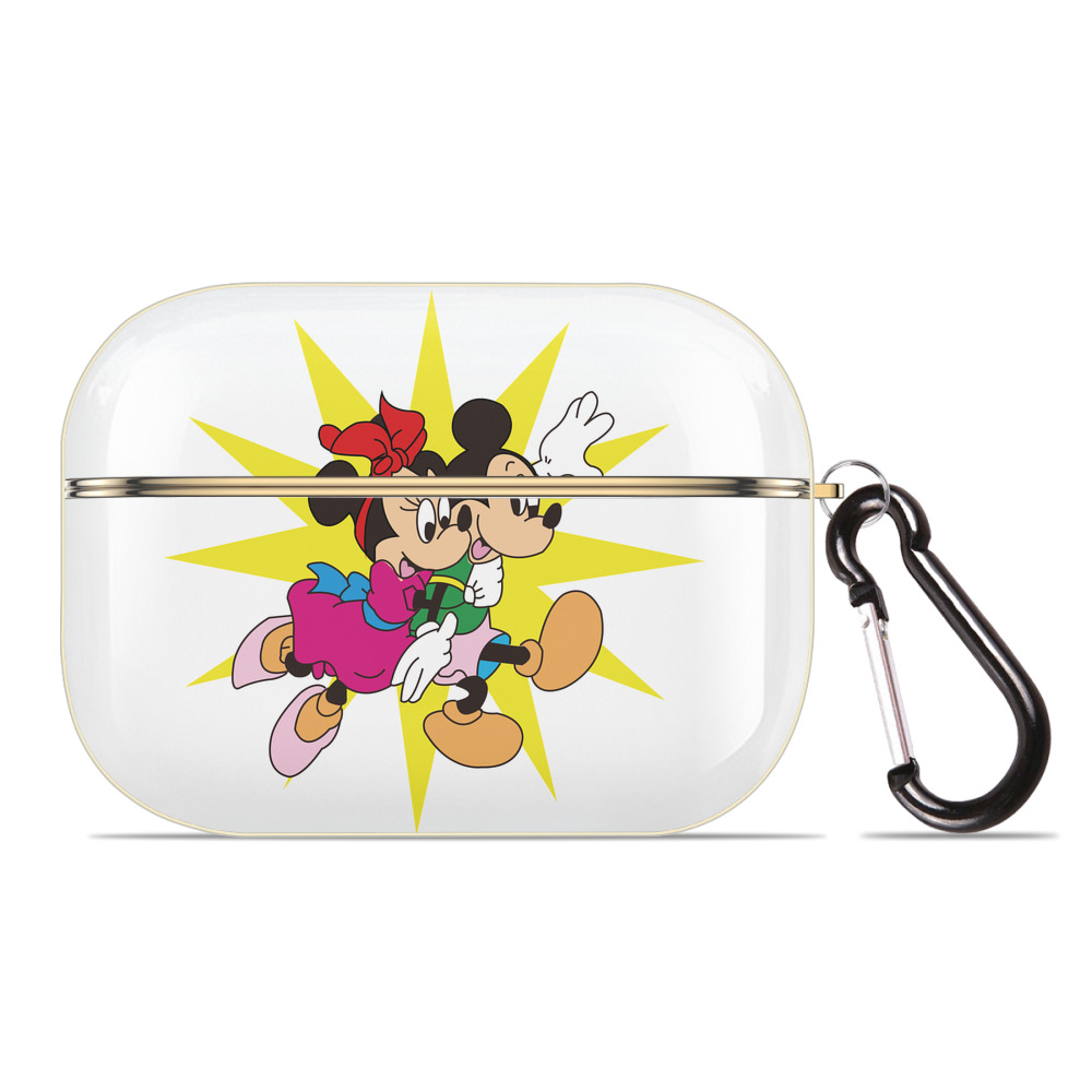 （画像用） ミッキーマウス Mickey Mouse 【AirPods Pro用】ハードシェル保護ケース｜耐衝撃・防指紋・カラビナ付き商品仕様