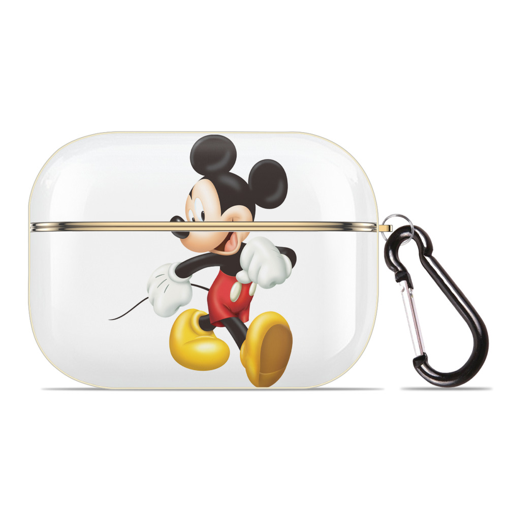 （画像用） ミッキーマウス Mickey Mouse 【AirPods Pro用】ハードシェル保護ケース｜耐衝撃・防指紋・カラビナ付き商品仕様