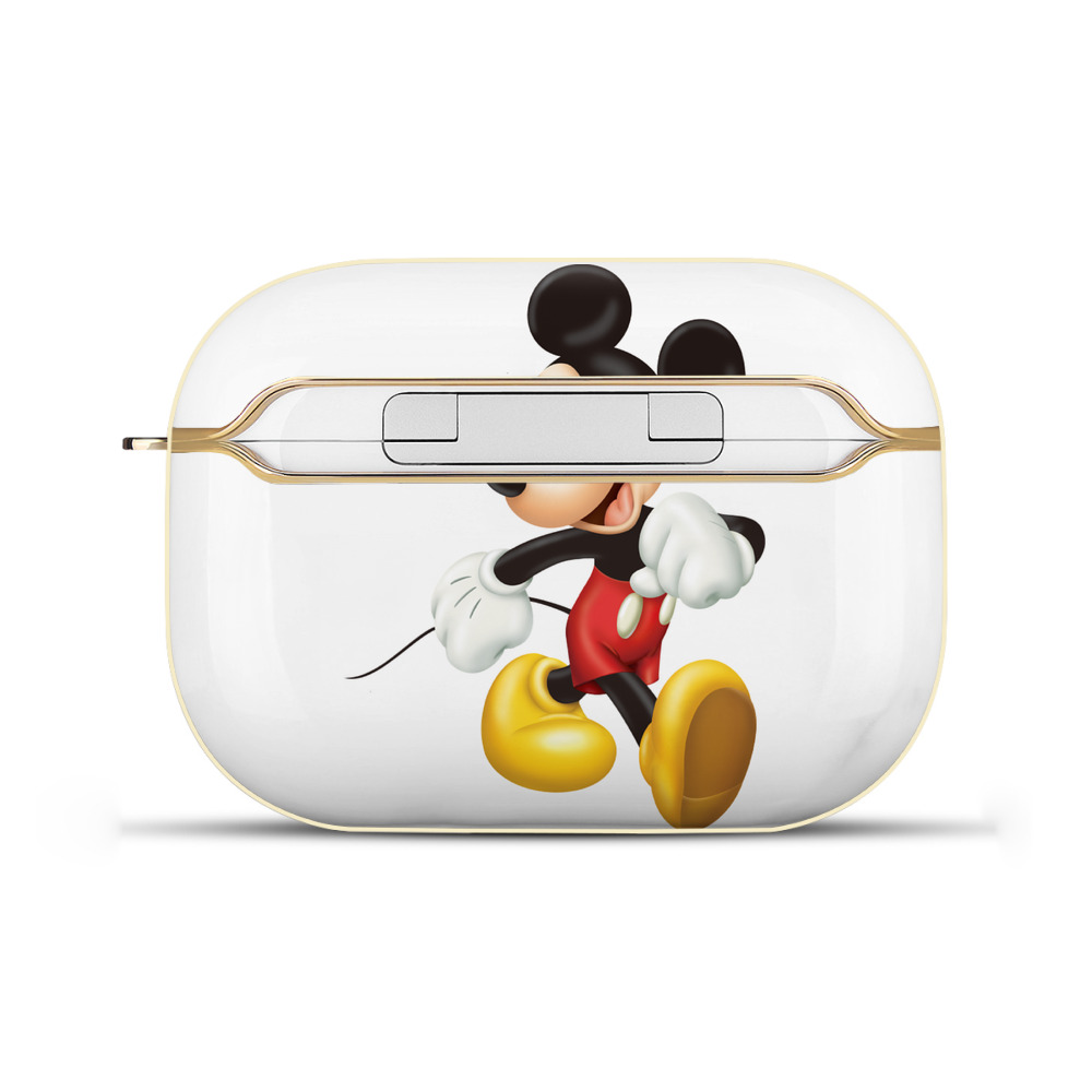 （画像用） ミッキーマウス Mickey Mouse 【AirPods Pro用】ハードシェル保護ケース｜耐衝撃・防指紋・カラビナ付き商品仕様
