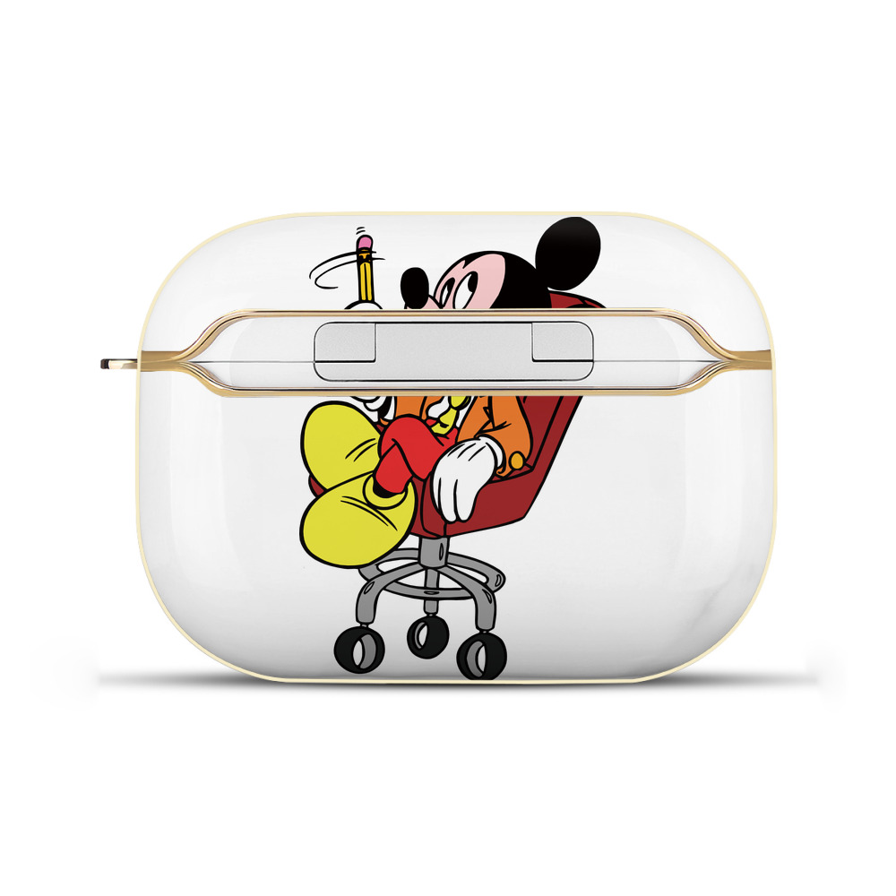 （画像用） ミッキーマウス Mickey Mouse 【AirPods Pro用】ハードシェル保護ケース｜耐衝撃・防指紋・カラビナ付き商品仕様