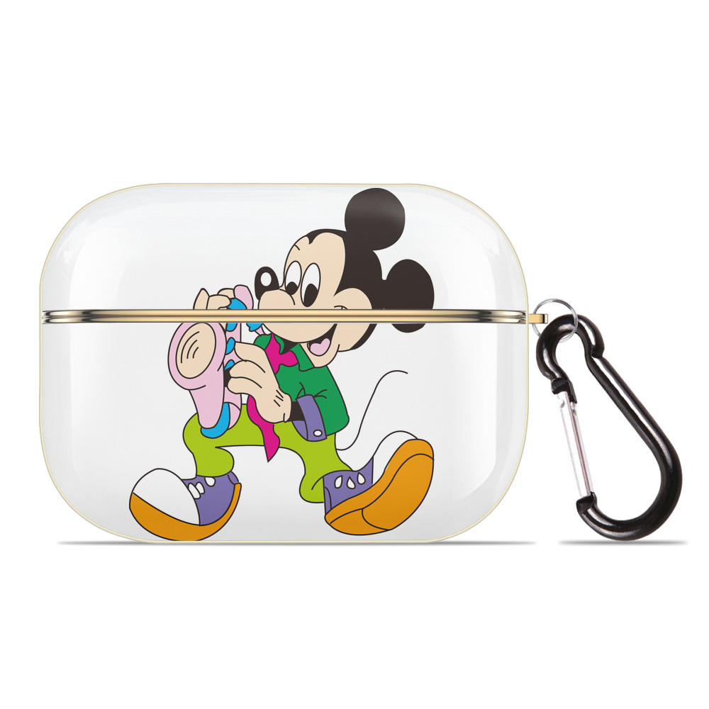 （画像用） ミッキーマウス Mickey Mouse 【AirPods Pro用】ハードシェル保護ケース｜耐衝撃・防指紋・カラビナ付き商品仕様