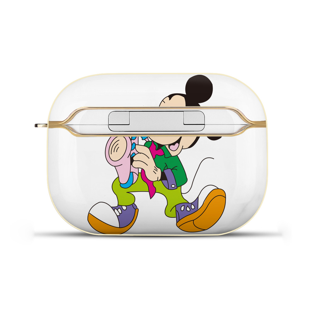 （画像用） ミッキーマウス Mickey Mouse 【AirPods Pro用】ハードシェル保護ケース｜耐衝撃・防指紋・カラビナ付き商品仕様