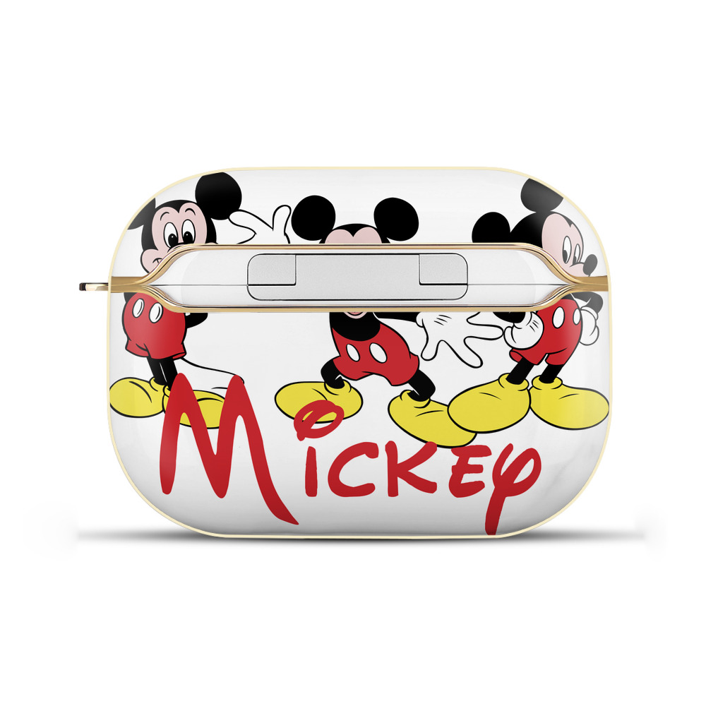 （画像用） ミッキーマウス Mickey Mouse 【AirPods Pro用】ハードシェル保護ケース｜耐衝撃・防指紋・カラビナ付き商品仕様