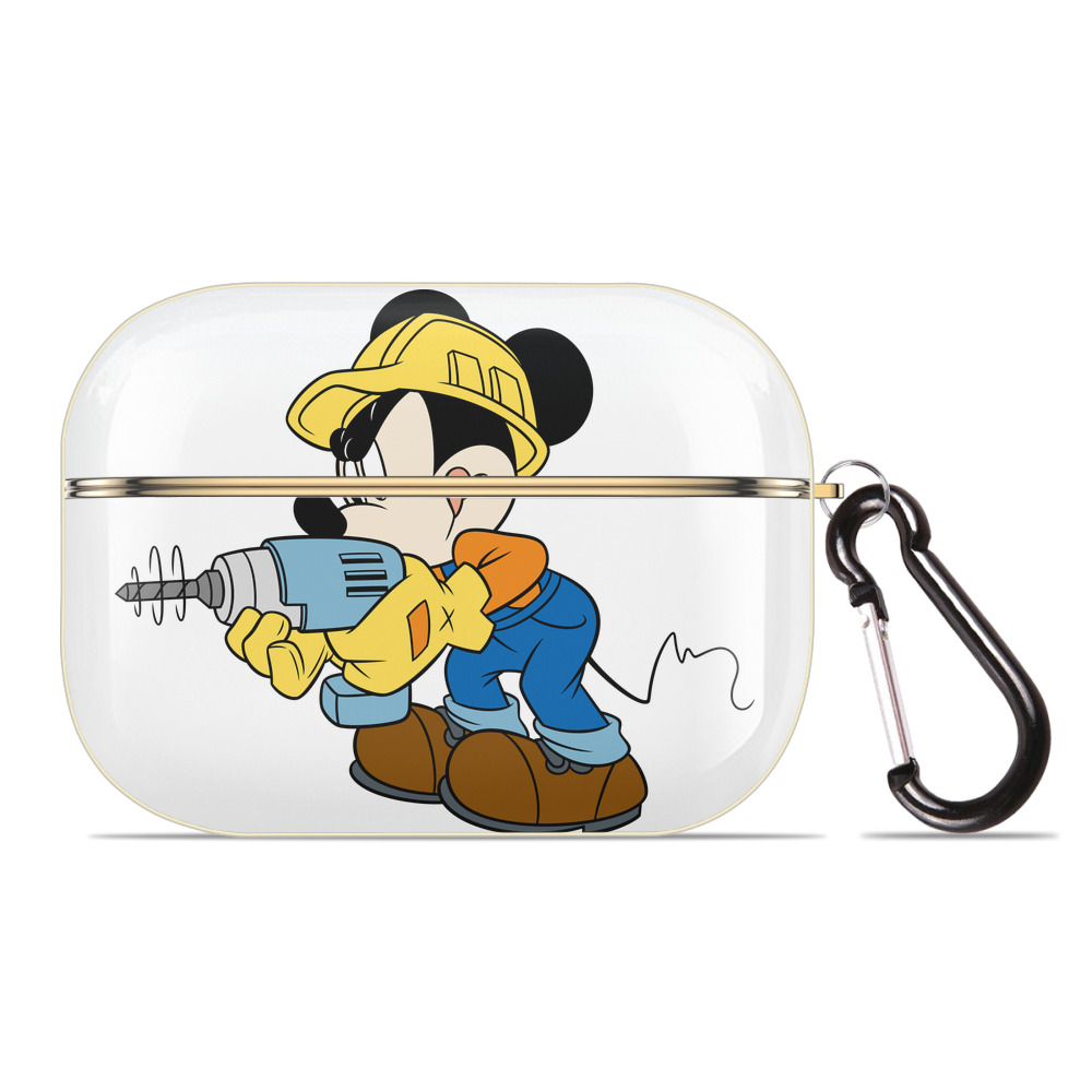 （画像用） ミッキーマウス Mickey Mouse 【AirPods Pro用】ハードシェル保護ケース｜耐衝撃・防指紋・カラビナ付き商品仕様