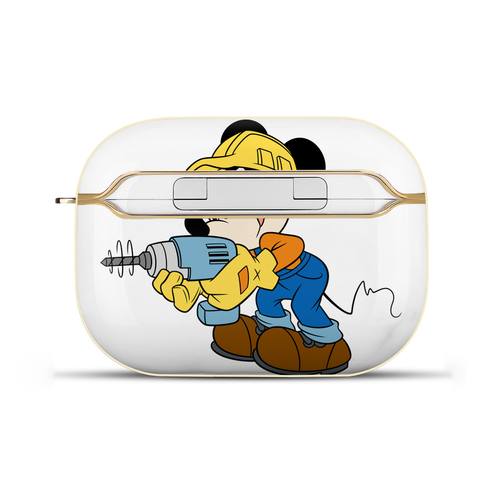 （画像用） ミッキーマウス Mickey Mouse 【AirPods Pro用】ハードシェル保護ケース｜耐衝撃・防指紋・カラビナ付き商品仕様