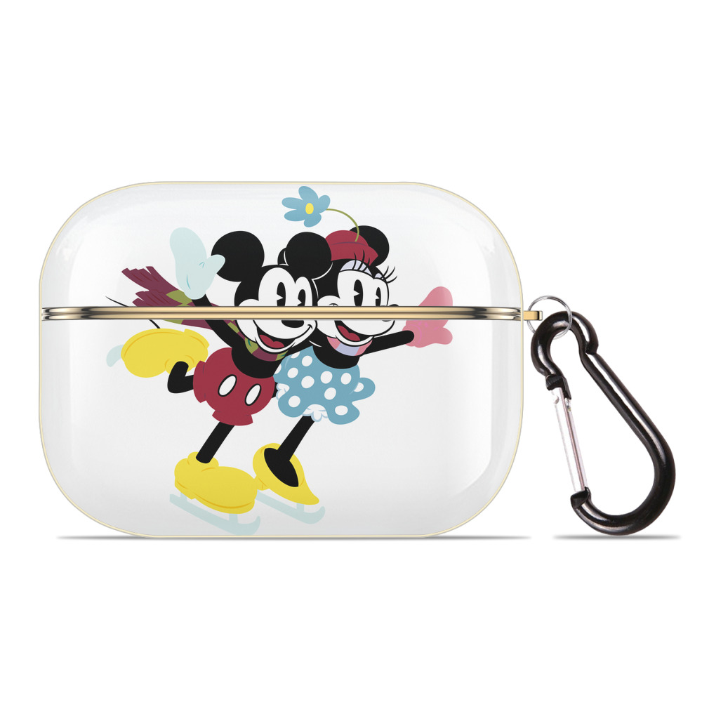 （画像用） ミッキーマウス Mickey Mouse 【AirPods Pro用】ハードシェル保護ケース｜耐衝撃・防指紋・カラビナ付き商品仕様