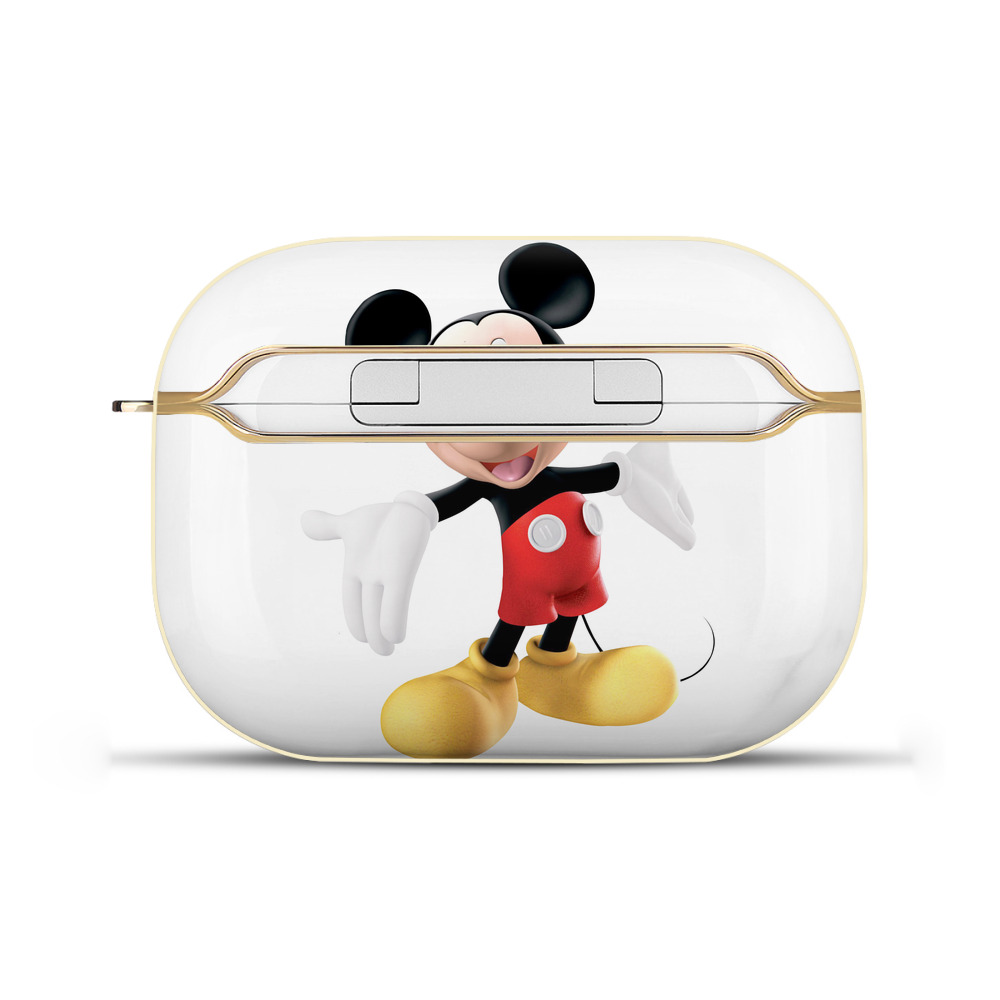 （画像用） ミッキーマウス Mickey Mouse 【AirPods Pro用】ハードシェル保護ケース｜耐衝撃・防指紋・カラビナ付き商品仕様