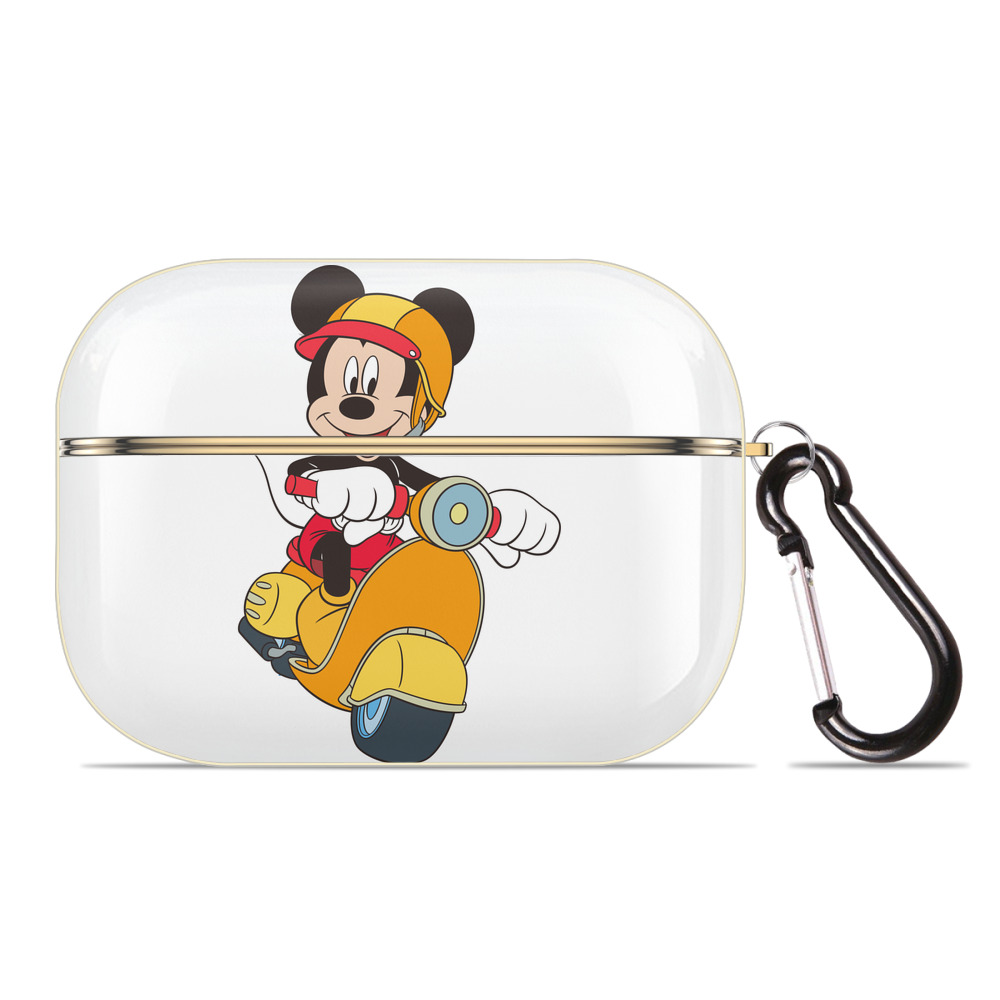 （画像用） ミッキーマウス Mickey Mouse 【AirPods Pro用】ハードシェル保護ケース｜耐衝撃・防指紋・カラビナ付き商品仕様