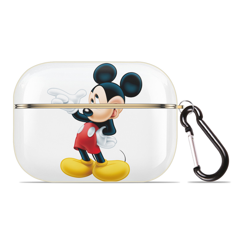 （画像用） ミッキーマウス Mickey Mouse 【AirPods Pro用】ハードシェル保護ケース｜耐衝撃・防指紋・カラビナ付き商品仕様
