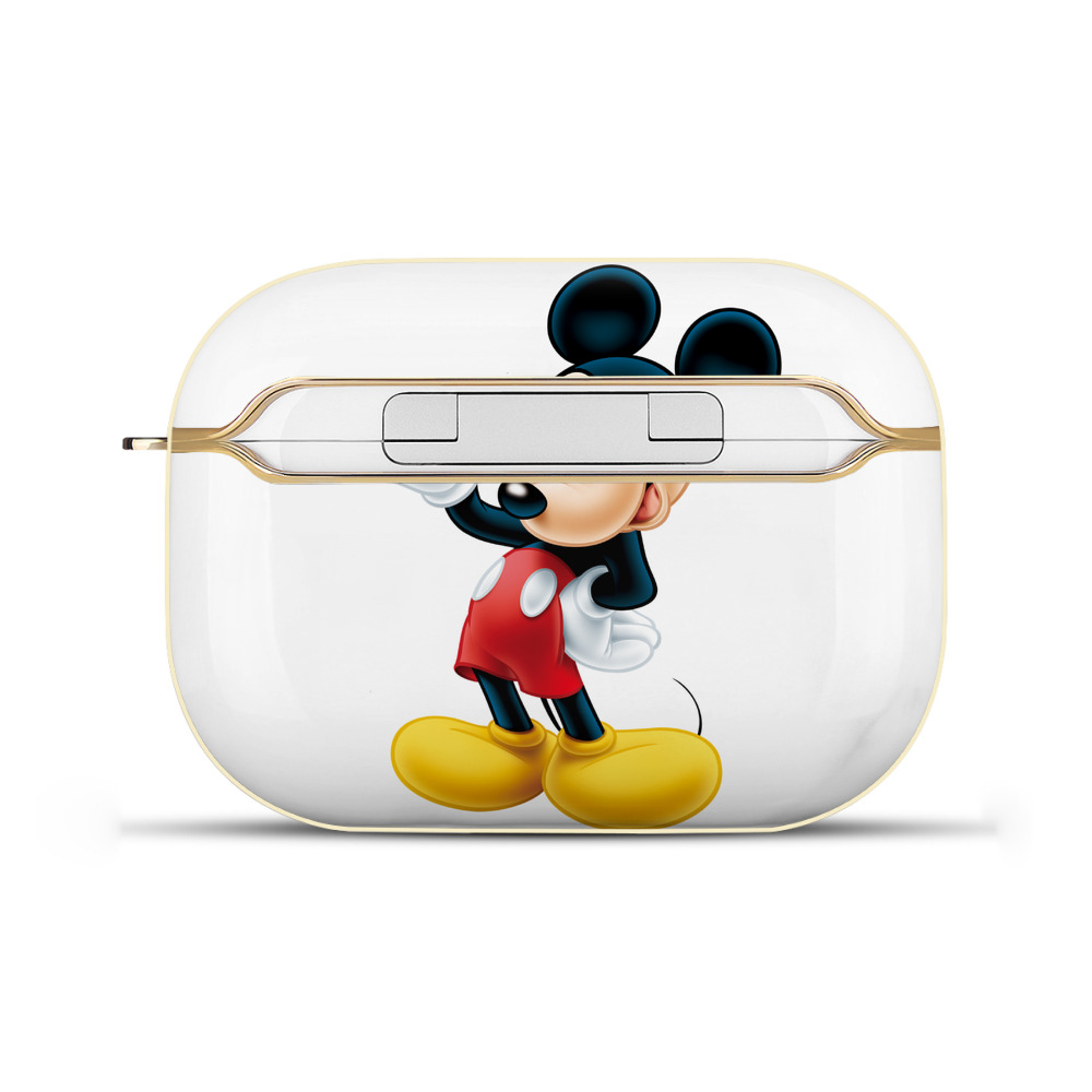 （画像用） ミッキーマウス Mickey Mouse 【AirPods Pro用】ハードシェル保護ケース｜耐衝撃・防指紋・カラビナ付き商品仕様