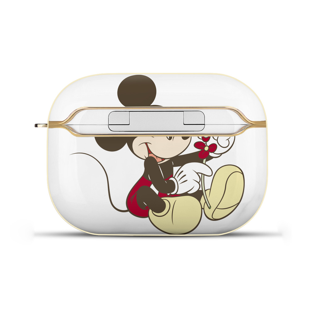 （画像用） ミッキーマウス Mickey Mouse 【AirPods Pro用】ハードシェル保護ケース｜耐衝撃・防指紋・カラビナ付き商品仕様