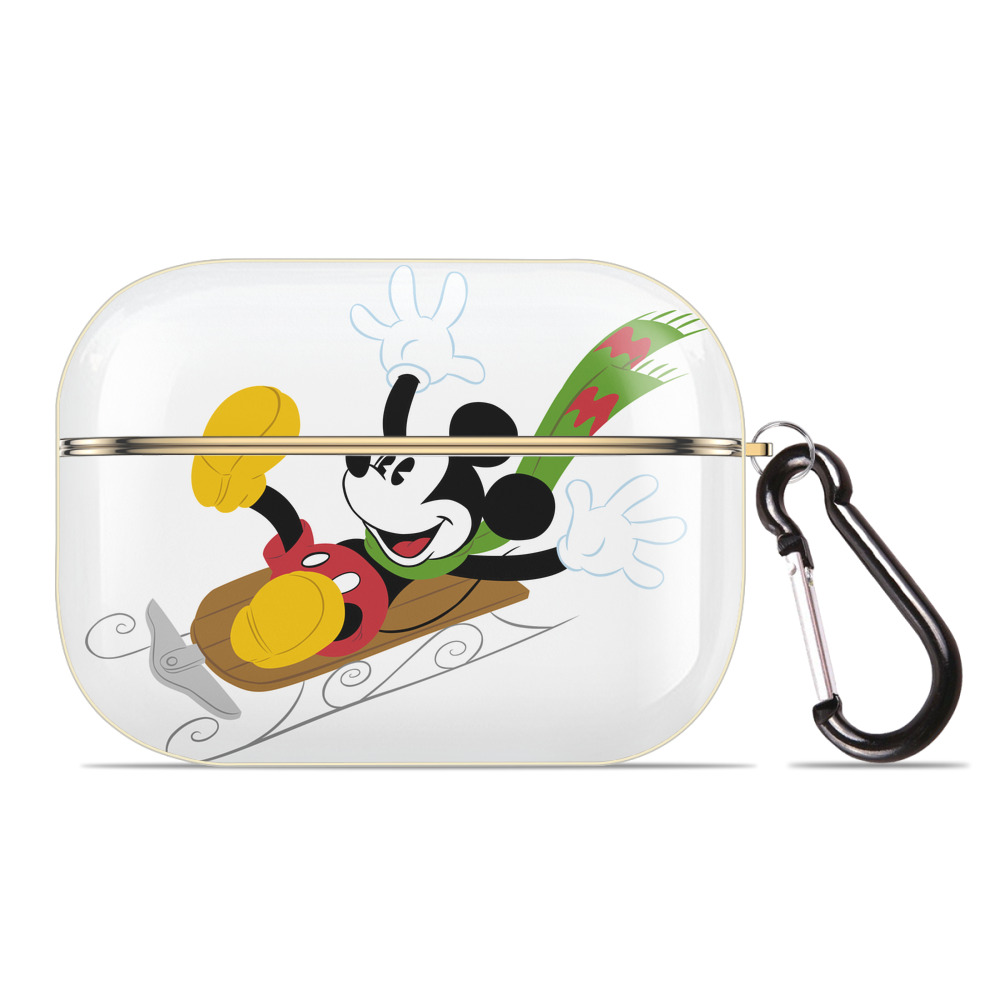 （画像用） ミッキーマウス Mickey Mouse 【AirPods Pro用】ハードシェル保護ケース｜耐衝撃・防指紋・カラビナ付き商品仕様