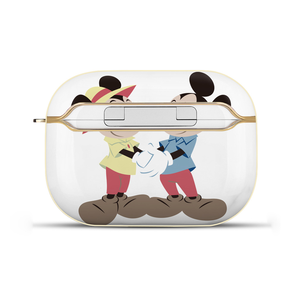 （画像用） ミッキーマウス Mickey Mouse 【AirPods Pro用】ハードシェル保護ケース｜耐衝撃・防指紋・カラビナ付き商品仕様