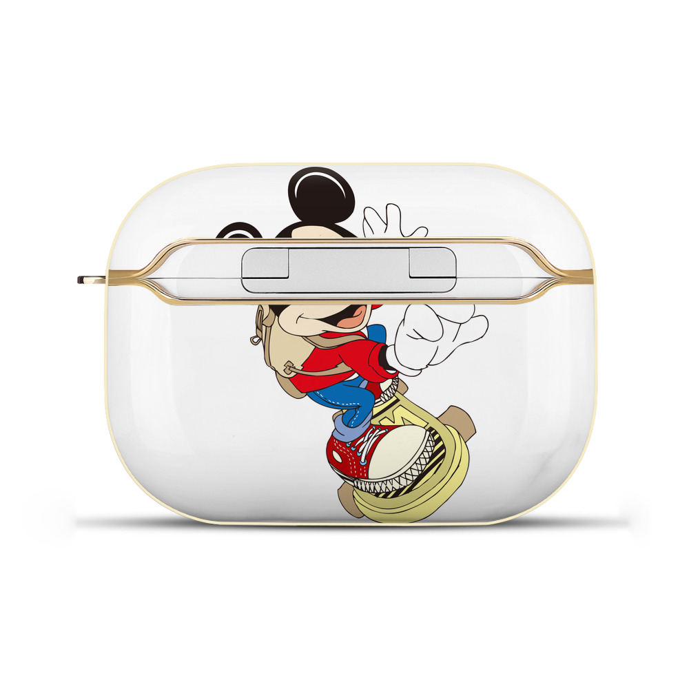 （画像用） ミッキーマウス Mickey Mouse 【AirPods Pro用】ハードシェル保護ケース｜耐衝撃・防指紋・カラビナ付き商品仕様