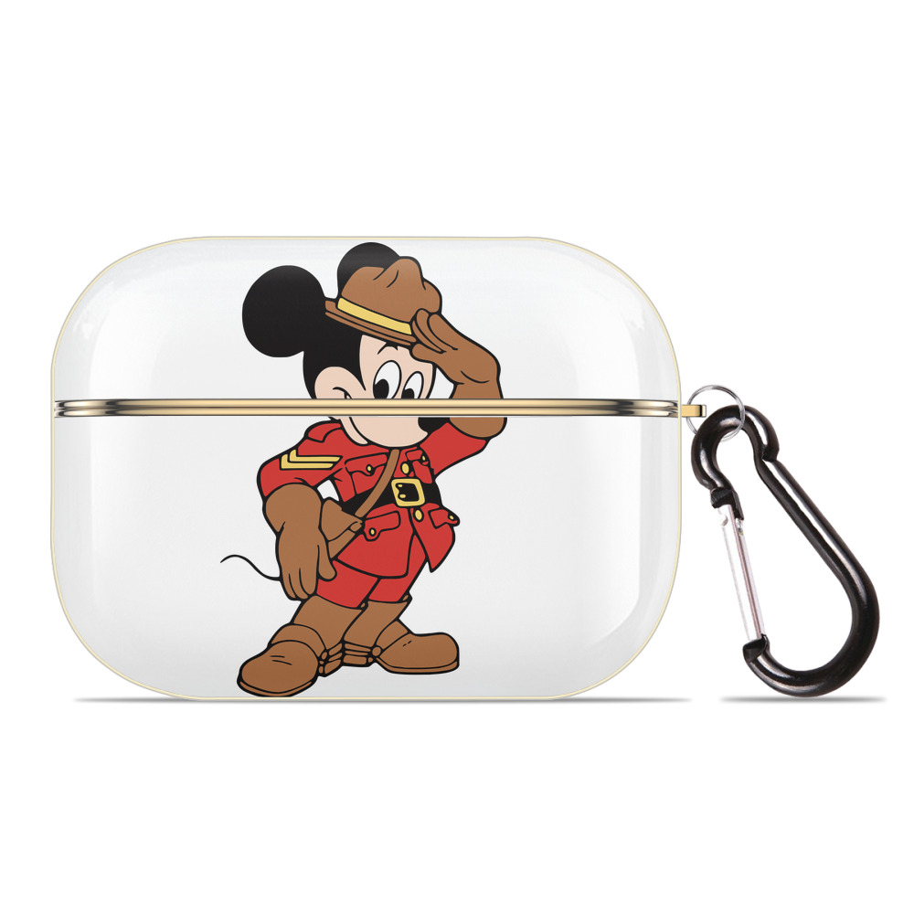 （画像用） ミッキーマウス Mickey Mouse 【AirPods Pro用】ハードシェル保護ケース｜耐衝撃・防指紋・カラビナ付き商品仕様