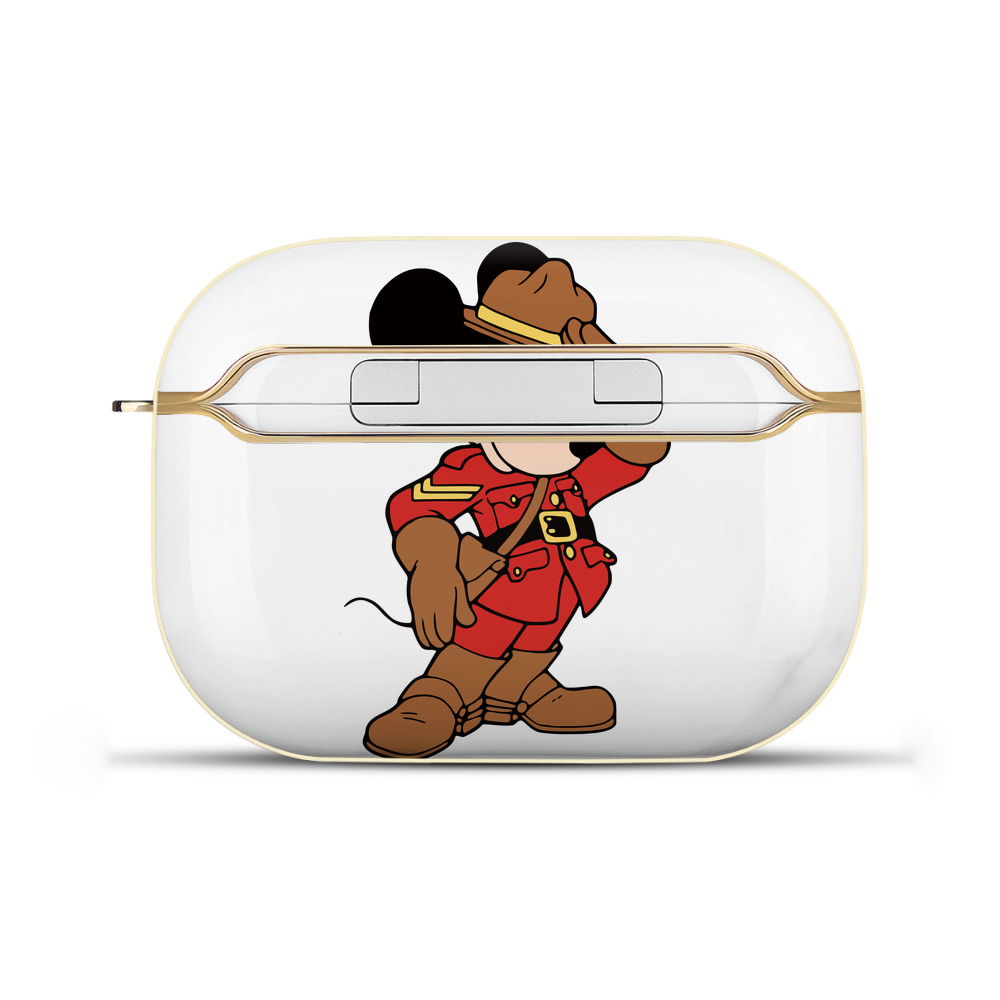 （画像用） ミッキーマウス Mickey Mouse 【AirPods Pro用】ハードシェル保護ケース｜耐衝撃・防指紋・カラビナ付き商品仕様