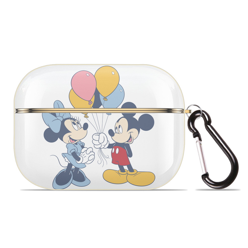 （画像用） ミッキーマウス Mickey Mouse 【AirPods Pro用】ハードシェル保護ケース｜耐衝撃・防指紋・カラビナ付き商品仕様