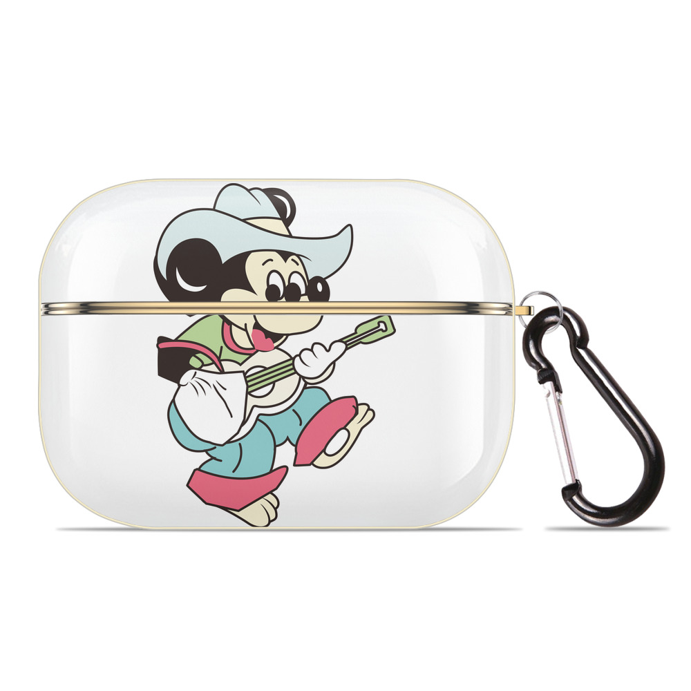 （画像用） ミッキーマウス Mickey Mouse 【AirPods Pro用】ハードシェル保護ケース｜耐衝撃・防指紋・カラビナ付き商品仕様