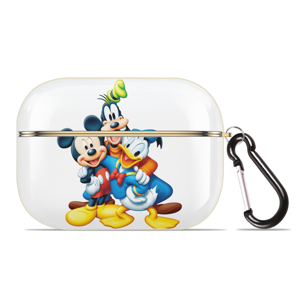 （画像用） ミッキーマウス Mickey Mouse 【AirPods Pro用】ハードシェル保護ケース｜耐衝撃・防指紋・カラビナ付き商品仕様